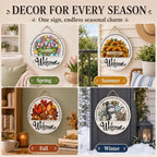 16 Piece Interchangeable Magnetic Welcome Sign for Front Door，1 Set - Image 3