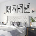 Black Metal Wall Art Frame Decor for Livingroom, 4PCS, Plant Themed, 17x12" by qxsxkjMetalWallArt