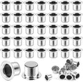 Sliner 160 Pack Silver Hanukkah Metal Candle Holders with Round Flat Base Use with Menorah Candelabra Cups Reusable Protectors for Party Lamp or Candle Making Decor by Sliner