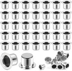 Sliner 160 Pack Silver Hanukkah Metal Candle Holders with Round Flat Base Use with Menorah Candelabra Cups Reusable Protectors for Party Lamp or Candle Making Decor by Sliner