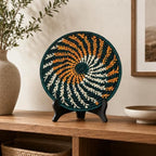 Handwoven African Basket Bowl for Fruits Wall Decor 10in diameter - Image 2