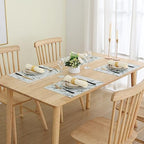 Homaxy PU Faux Leather Placemats for Dining Table, Set of 12, Marble - Image 6