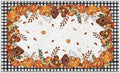 Artoid Mode Buffalo Plaid Pumpkins Mushrooms Birdhouse Fall Area Rug 3x5 Feet by ArtoidMode