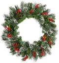 National Tree Company 24in Pre-Lit Wintry Pine Artificial Christmas Wreath by Unknown