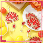 Wonderjune 10 Pcs Lotus Decorations for Pooja Diwali,Bell Style - Image 4