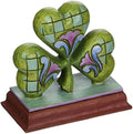 Jim Shore Heartwood Creek Mini Shamrock Stone Resin Figurine, 2.875” by Enesco