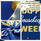3 Pcs Lighted Happy Housekeeping Week Hanging Banner with LED Lights - Image 3
