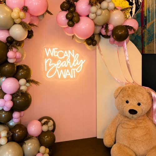 We Can Bearly Wait Neon Sign for Backdrop Baby Shower LED Neon Light - Image 2