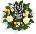 Garvee 20" Lemon Wreath for Front Door, Spring Summer Fruit Wreath by Garvee