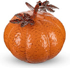 Metallic Fall Pumpkin Decor, Handcrafted Harvest Autumn Table Accent by Arborus