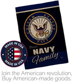 Navy Proudly Family Burlap Garden Flag - Set Wall Holder Armed Forces USN Seabee United State American Military Veteran Retire Official - House Banner Small Yard Gift Double-Sided 13 X 18.5 - Image 5