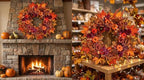 24 Inch Fall Wreath for Front Door, Artificial Autumn Harvest Wreath with Maple Leaf, Pumpkin, Rose, Pinecone, Autumn Sunflower Wreath，Thanksgiving Wall Window Porch Outdoor Indoor Home Decor - Image 2