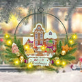 Pre-Lit Christmas Wreath for Front Door, Lighted Witch with 6H On/18H Off by Bringingjoytoyourhomelife