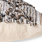 · REDEARTH · Boho Textured Handwoven Throw Pillow Cases - Black Jasper - Image 5
