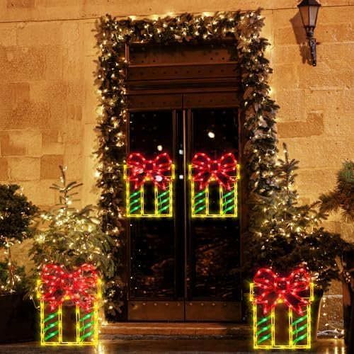 TRWYMZ Christmas Decorations - 16" Christmas Window Silhouette Lights - Image 2
