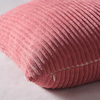 Topfinel Throw Pillow Cover 4pc Set - Multi Pink Combo - 26" x 26" Solid Cozy Corduroy Square Accent Decorative Cushion Case for Couch Sofa Chair Bed & Home, Only Covers - Image 3