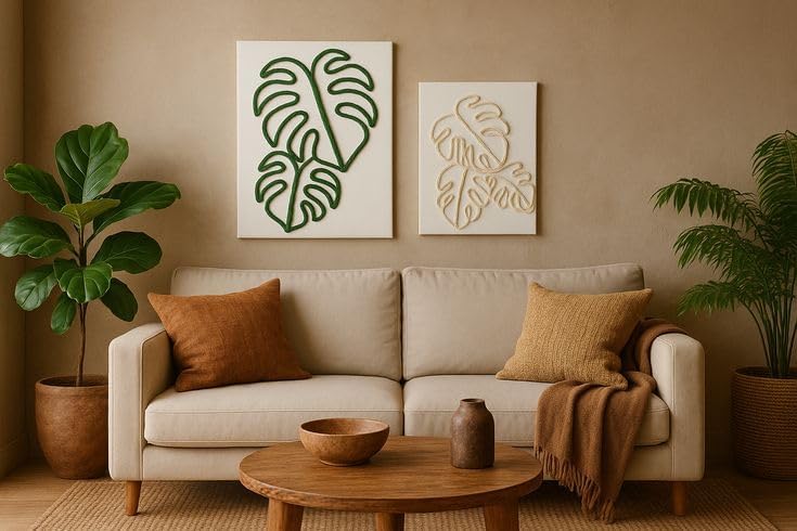 DIY Rope Canvas Kit for Beginners - Complete Macrame Ropes Supplies & Tools | DIY Macrame Art Wall Hanging Decor Starter Set, Craft Kits for Adults, Boho Wall Art Aesthetic Home Decoration (Green) - Image 6