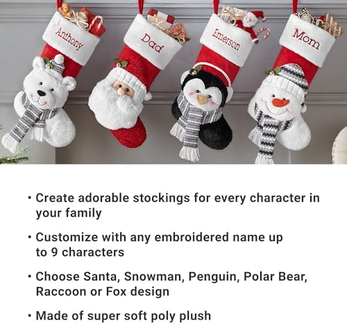 Let's Make Memories Personalized Christmas Stocking - Christmas Decor - Plush Stockings for Family and Kids with Embroidered Names - Fox - Image 7