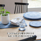Homespice Denim Braided Table Runner Ideal as Dining Runner, Rect 11x36 - Image 4