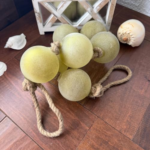 Things2Die4 Glass Orb Garland, Frosted Green, 39 Inch Hanging Rope Strand - Image 4