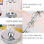 Candle Holders for Pillar Candle, Pillar Crystal Candle Holders, Candlesticks Holder for Wedding, Dining Coffee Table, Centerpieces, Home Decor CH00XM - Image 2