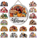 16 Pcs Interchangeable Welcome Sign for Front Door 12 Inch Magnetic Decor by NDLBYR