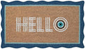 Folkulture Hello Door Mat Outdoor, Front Doormat Outside Entrance - 16"x28" by Folkulture