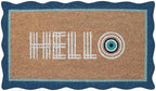 Folkulture Hello Door Mat Outdoor, Front Doormat Outside Entrance - 16"x28" by Folkulture