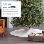 Balsam Hill Berkshire Christmas Ivory Tree Skirt - Elegant Quilted Tree Base that Beautifully Conceals Your Stand and Enhances Your Holiday Decorating, Ivory, 60" - Image 4