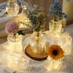 10 Set Glass Bud Vase with Warm Fairy Lights for Centerpieces - Image 6