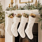 Fesciory Christmas Stockings 6 Pack, 18 Inch Large Cable Knit Xmas Decor - Image 3