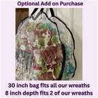 Easter Wreath, Luxury Handmade – Glittering Lavender Happy Easter Front Door Decor, 24 or 28 Inch - Image 6