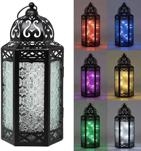 Vela Lanterns Decorative Indoor Fairy Light Color Changing Candle Holder, L by VelaCandleLanterns