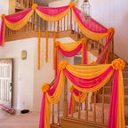 Tegeme Diwali Mehndi Decoration Artificial Marigold Garland Decor Set, Warm - Image 5