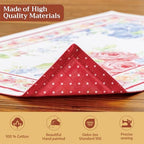Maison d' Hermine Placemats Set of 4 Reusable 100% Cotton (13"x19") - Image 3