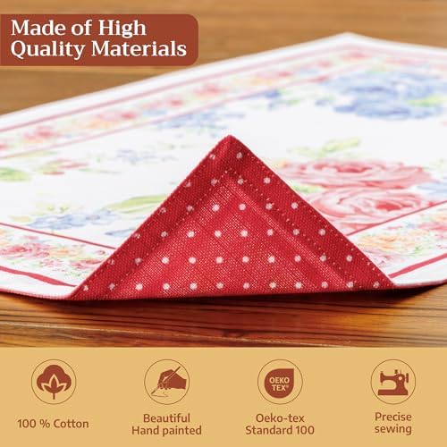 Maison d' Hermine Placemats Set of 4 Reusable 100% Cotton (13"x19") - Image 3