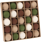 Sea Team 25-Pack Flocked Velvet Christmas Ball Ornaments, Prairie Fall by SeaTeam