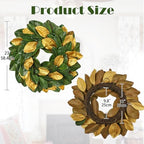 Briful 23in Christmas Magnolia Wreath for Front Door - Image 2