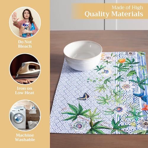 Maison d' Hermine Placemats Set of 4 Reusable 100% Cotton (13"x19") - Image 3