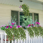 Hollyone 2pcs Artificial Hanging Plants 24" Fake Ivy Vine Faux Ivy Leaves Hanging Plant Greenery for Wall House Room Patio Indoor Outdoor Home Shelf Office Wedding Decor, UV Resistant - Image 4