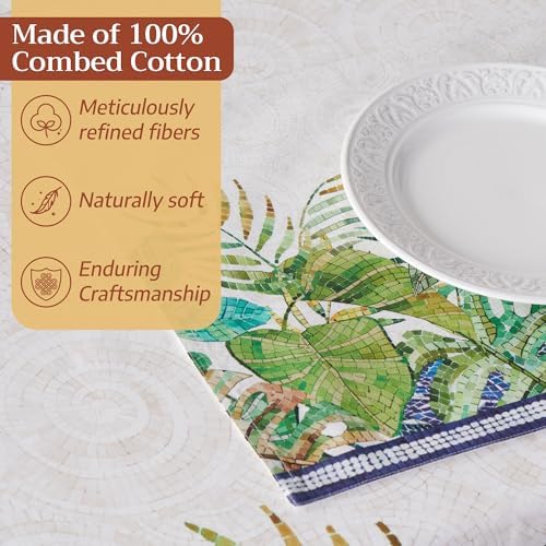 Maison d' Hermine Placemats Set of 4 Reusable 100% Combed Cotton (13"x19") - Image 4