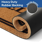 Barnyard Designs Natural Coco Coir Non-Slip Doormat (36x72, Welcome) - Image 4