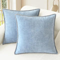 CaliTime Decorative Couch Throw Pillow Covers 24 X 24 Inches Baby Blue by CaliTime