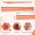 10 Pcs Fall Tulle Table Runners 30 x 120 Inch Gauze Sheer Table Runner - Image 2