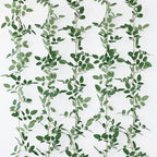 mizii 5 Packs 340" Artificial Vines Garland Fake Vine with Small Green Leaves Silk Rose Leaf Faux Hanging Plants Greenery Decoration for Outdoors Indoor Table Centerpieces Wedding Decor (Rose Leaves) by Mizii