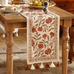 ISAENNE Designer French Linen Long Table Runner,102"x12"-Alvarado A - Image 2
