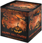 YETTASBIN Halloween Pumpkin Large Christmas Ornament Storage Box with Zipper & Adjustable Dividers, Storage Container with Lid & Handles for 64 Holiday Ornaments 3-Inch, 13 x 13 Inch - Image 2