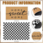 Tinideya 2 Pcs Home Sweet Home Layered Mat for Front Door - Image 2