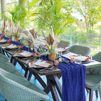 24 Pack Royal Blue 10Ft Cheesecloth Table Runner - Image 6