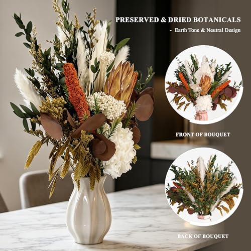 Dried Flower Bouquet, Boho Pampas Grass, Fall Floral Arrangement - Image 4